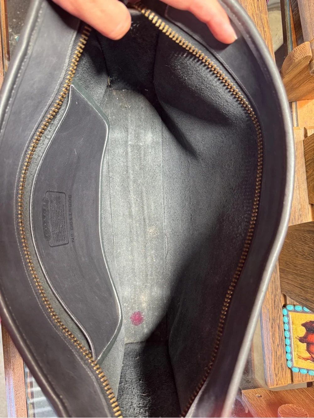 Vintage Authentic Coach Leather Tote Bag
